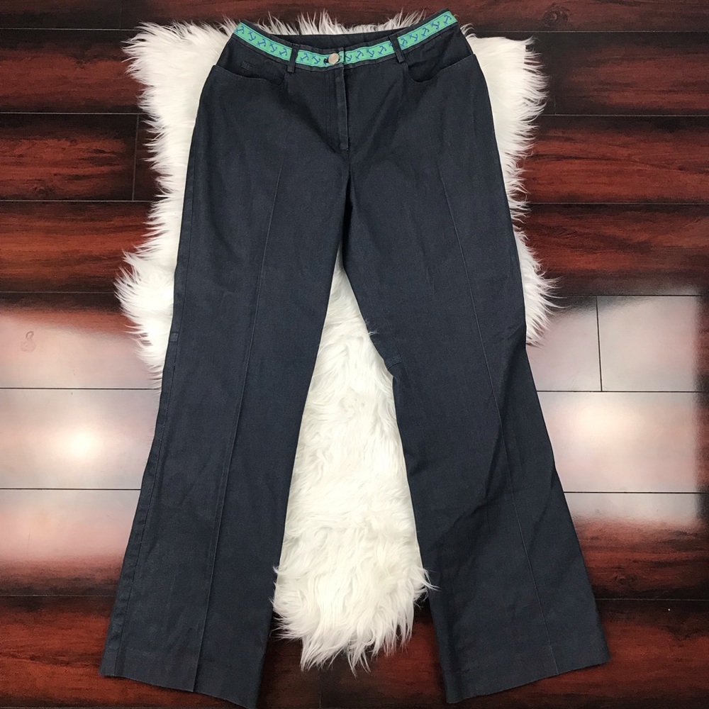 Lilly Pulitzer Jeanie Anchor Waist Chambray Pant